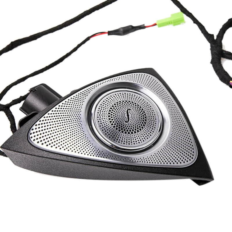 Car interior 64 colors LED ambient light 3D rotary tweeter speaker Burmester for Mercedes-Benz C-class 809 Facelift