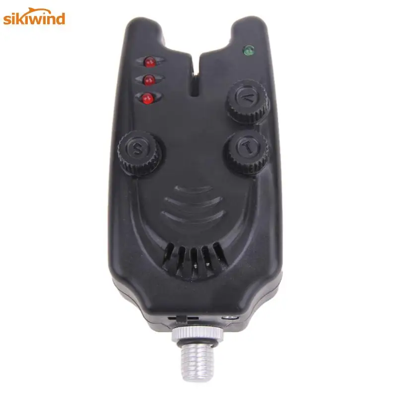 

Sikiwind Fishing Bite Alarm 4 LED Wireless Receiver Carp Electronic Fish Strike Rod Tip Light Indicator Bell Fishing Tackle Tool