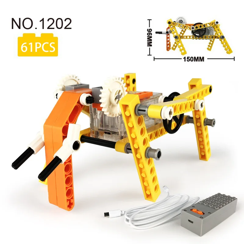

3D Animal Model Series Mechanical Design Principle Electric Elephant Toys Children STEM Educational Toys Compatible Major Brands