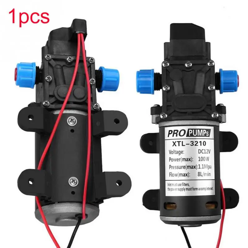 

100W 12V Water Pump High Pressure 8 Lpm Self-Priming Booster Pump For Caravan Camping Boat accessories