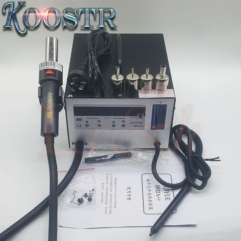 Free Shipping 110V/220V AOYUE 852A++ SMD Hot Air Gun Soldering station