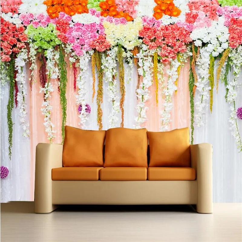 beibehang photo wallpaper quality flash silver cloth / TV sofa background bedroom garden wedding flowers large mural wallpaper whitney wb23017 cascading wedding bouquet real photo farbic gold rose silver grey waterfall bride flowers accessoires de mariage