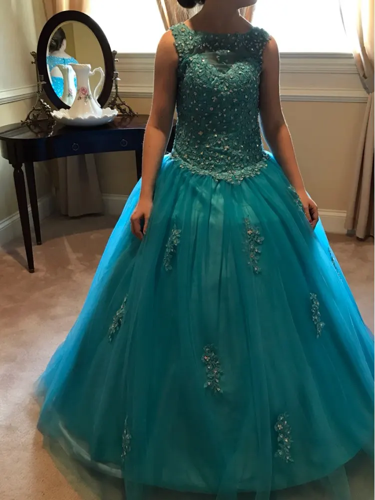 ANGELSBRIDEP Plus Size Quinceanera Dresses Luxury Rhinestones Beads Corset Sweet 16 Tulle Ball Gown Vestido Debutante Dress