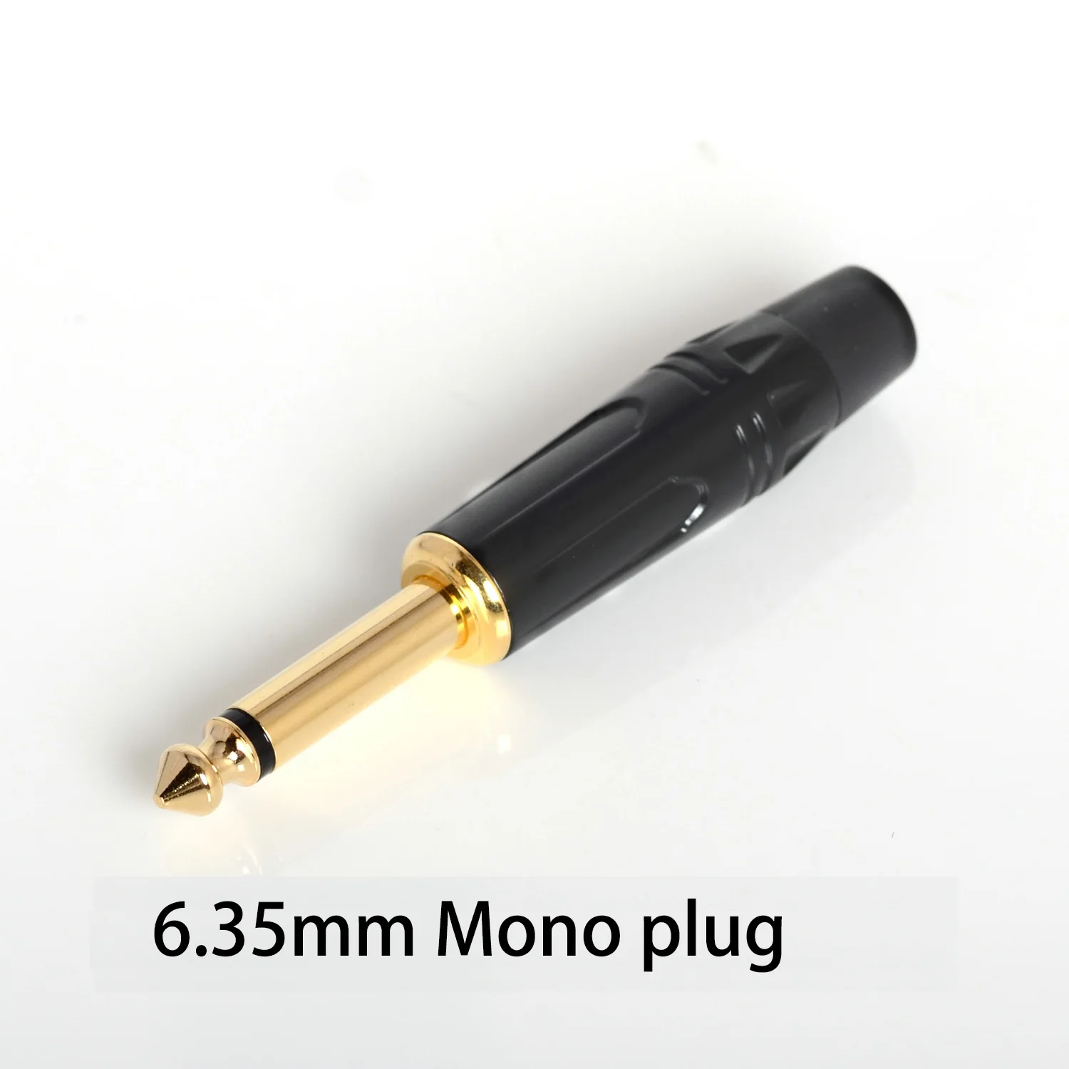 

20Pcs/lot New Design 1/4" 6.35 Male Mono Plug Audio Connector 6.35MM Black Male JACK Guitar Connector Jack