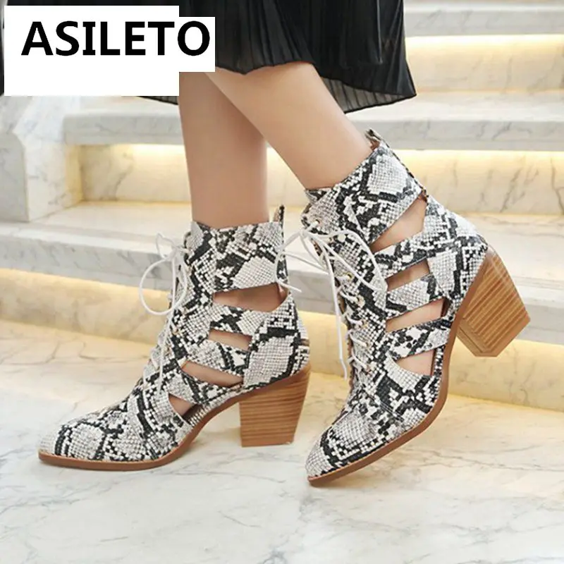 ankle snake boots