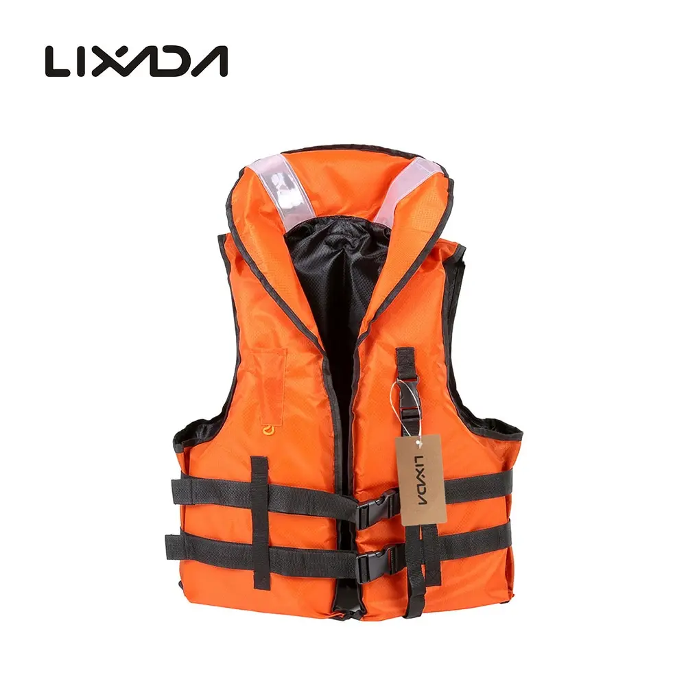 Lixada Профессиональный полиэфирный спасательный жилет для взрослых, спасательный жилет для плавания на лодках, Дрифтинг с аварийным свистком, спасательный жилет