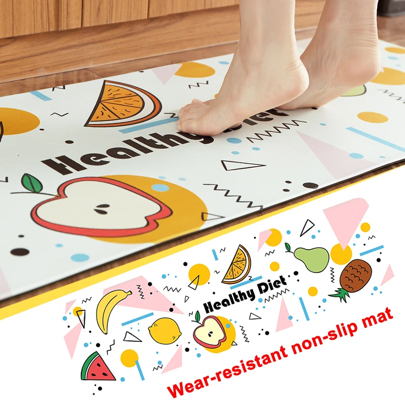 Best Kitchen Mat Living Room Bedroom Waterproofing Leatherwear Anti Fatigue Mattress Soft Kitchen Multi Size Floor Mat Home