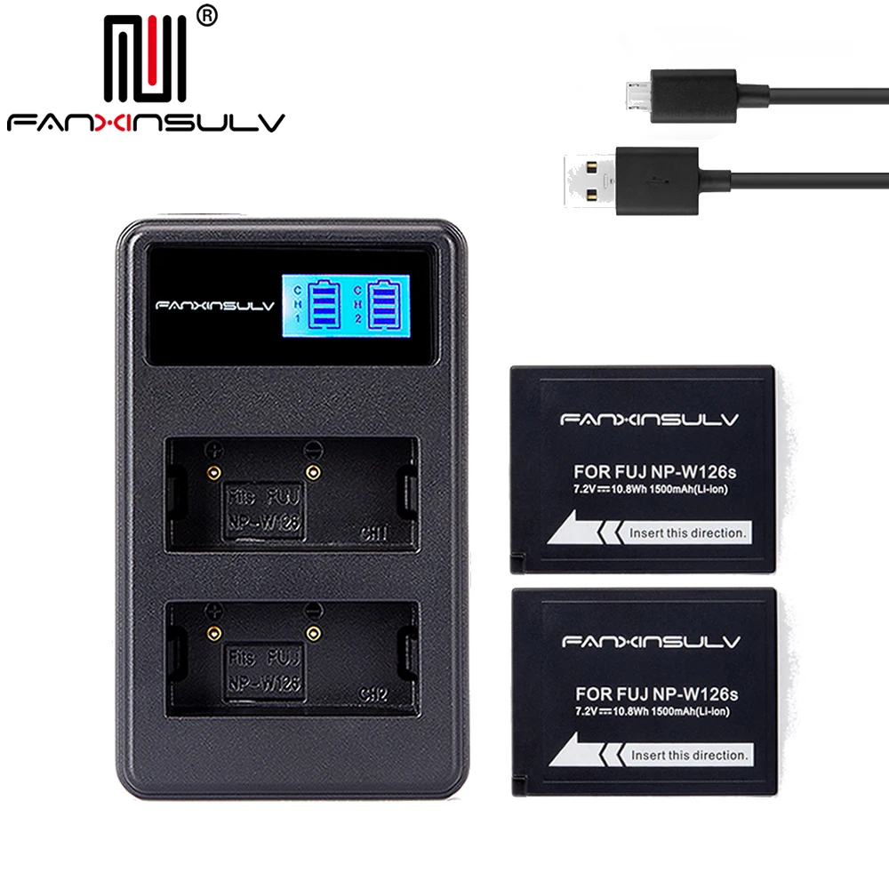 Najtaniej 2x NP W126S NP W126S bateria + ładowarka USB dla Fujifilm Fuji XT3 XA5 XT20 XT2 XH1 XT10 XE3 X100F xpro2 statek z numerem przesyłki
