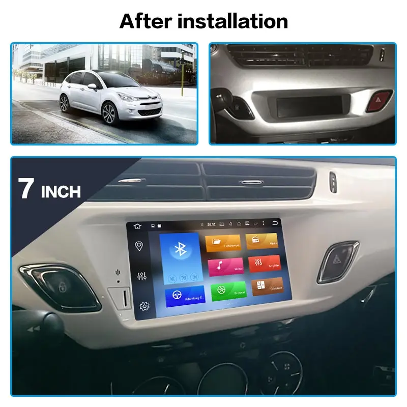 Android 9 0 автомобильный DVD-плеер GPS ГЛОНАСС навигация для Citroen C3 DS3 2010-2016