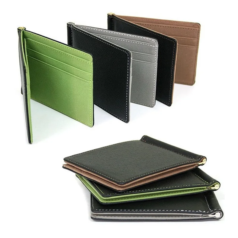 

Simple Fashion Korean Men Short Wallet Leather Solid Color Vintage Clutch Bag Man Card Holder Purse High Quality Popular