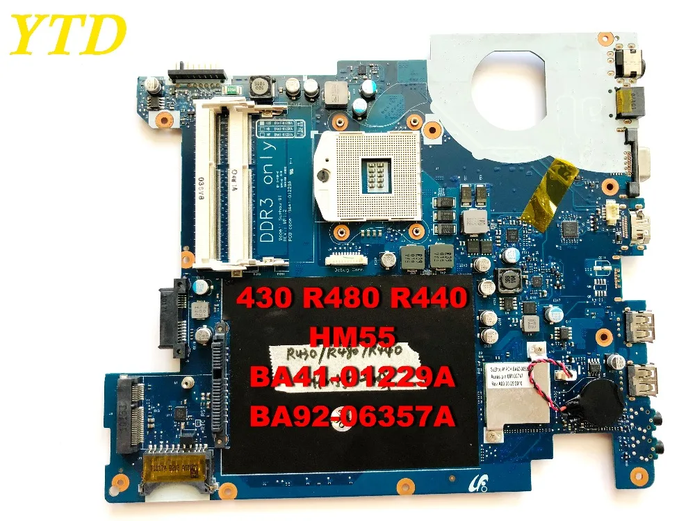 

Original for SAMSUN R430 R480 R440 laptop motherboad HM55 BA41-01229A BA92-06357A tested good free shipping