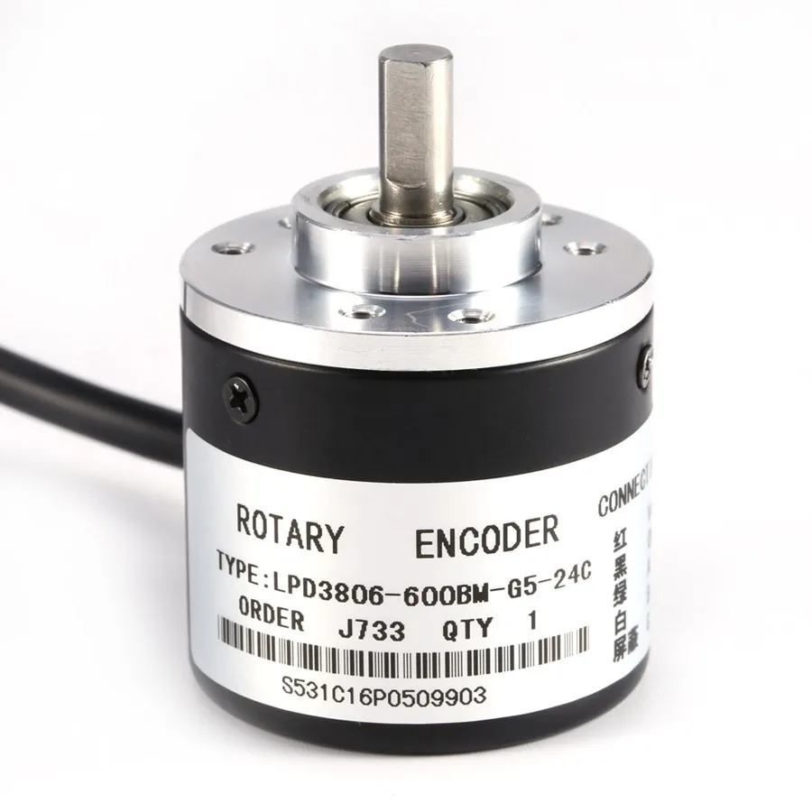 Ochoos Rotary Encoder 400P/R 6mm Incremental Optical Shaft Working Measurement 5-24V Ochoos Rotary Encoder 400P/R 6mm Incremental Optical Shaft Working Measurement 5-24V