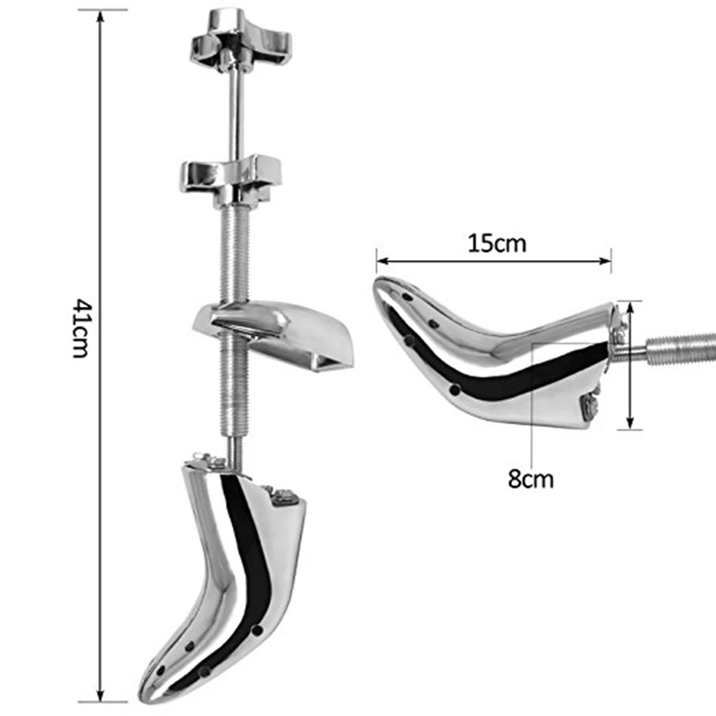2 шт. регулируемое дерево обуви высокий каблук металлическое растягивающее приспособление для обуви обувь с металлическими украшениями удлинитель ЕС 39-46