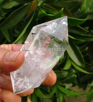 

ddh00903 AAA NATURAL CLEAR QUARTZ CRYSTAL DT WAND POINT Healing