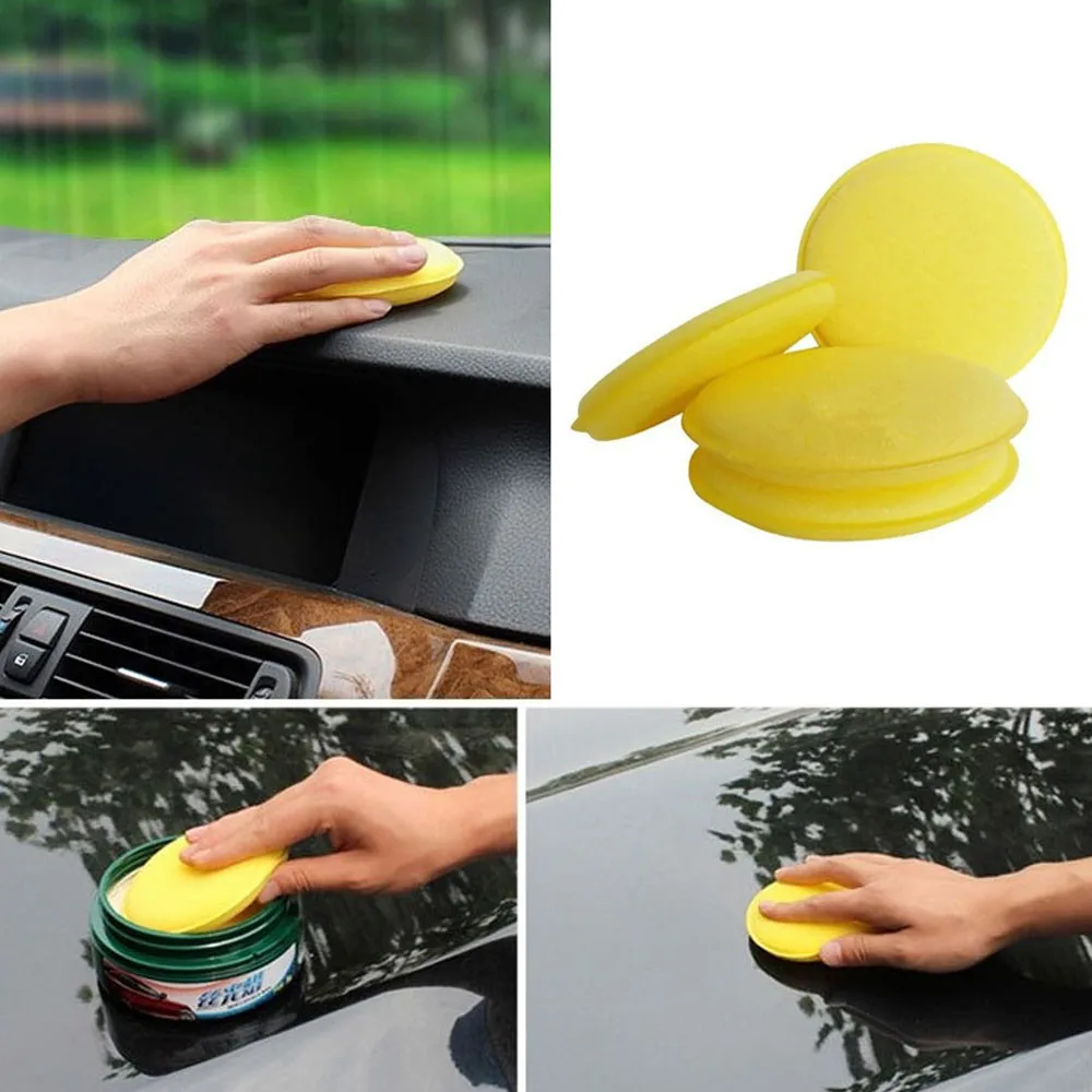 Buy 12 pcs Car Waxing Polish Foam Sponge Wax
