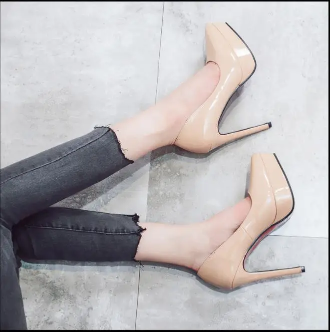 2019 spring and summer new women's shoes fashion pointed super high heel waterproof platform shoes 2019 spring and summer new women's shoes fashion pointed super high heel waterproof platform shoes