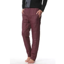Зимние мужские пуховые брюки, цвет красного вина, темно-синий, черный, пуховые брюки, мужские повседневные легкие стеганые теплые брюки, мужские стеганные штаны