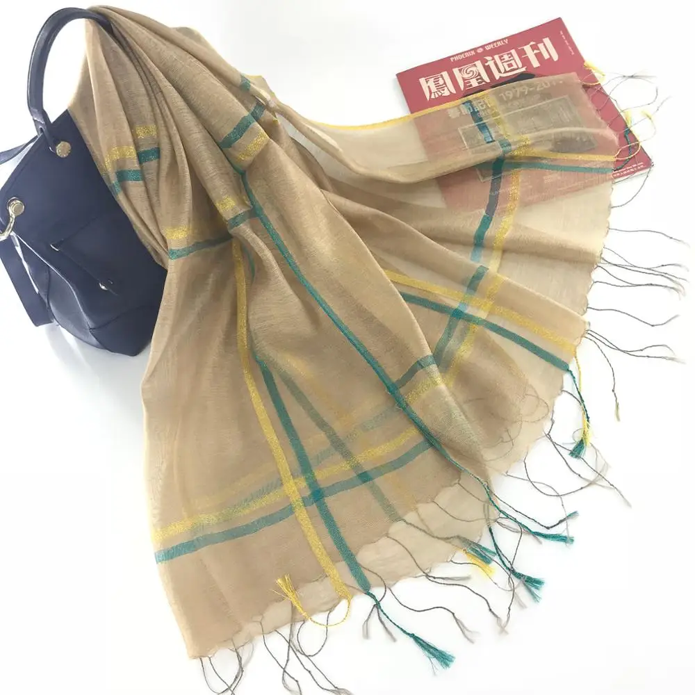 

Fashion Striped Line Viscose Scarf Ladies Shawls and Wraps Female Fashion Pashmina dropshipping платки женские
