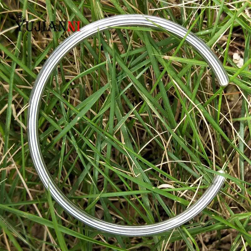 

Authentic 925 Sterling Silver Bangle Fit European Brand DIY Beads Bracelet Jewelry Not include Charms