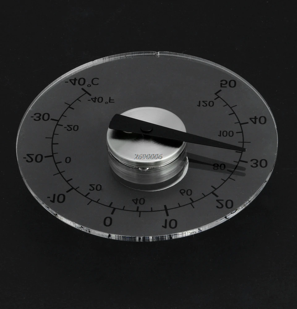 Прозрачная Круглая уличная метеостанция с термометром|thermometer voltmeter|thermometer