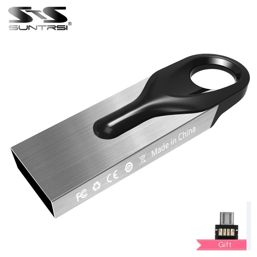 Suntrsi USB флеш-накопитель с адаптером OTG 4 ГБ 8 16 водонепроницаемый Флешка флешка 2 0 32