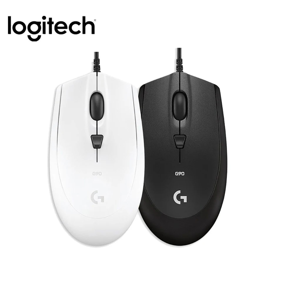 Проводная оптическая игровая мышь Logitech G90 проводная usb геймерская для ноутбука ПК