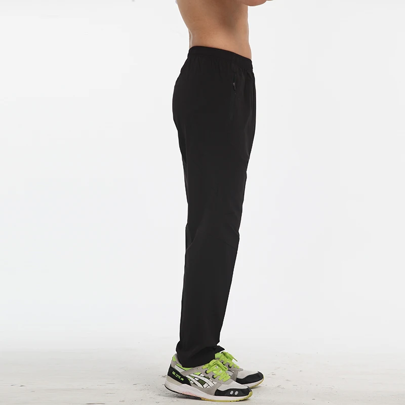 Спортивные брюки для футбола для мужчин, для активного футбола, Беговые брюки с карманом на молнии, для бега, для фитнеса, для тренировок, для бега, спортивные штаны