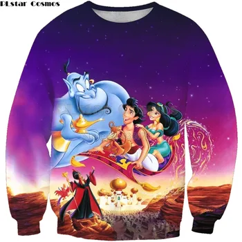 

PLstar Cosmos 2019 New style Fashion Men 3d Sweatshirt Magic lamp anime Print Unisex Casual O-Neck Long sleeve sweatshirts