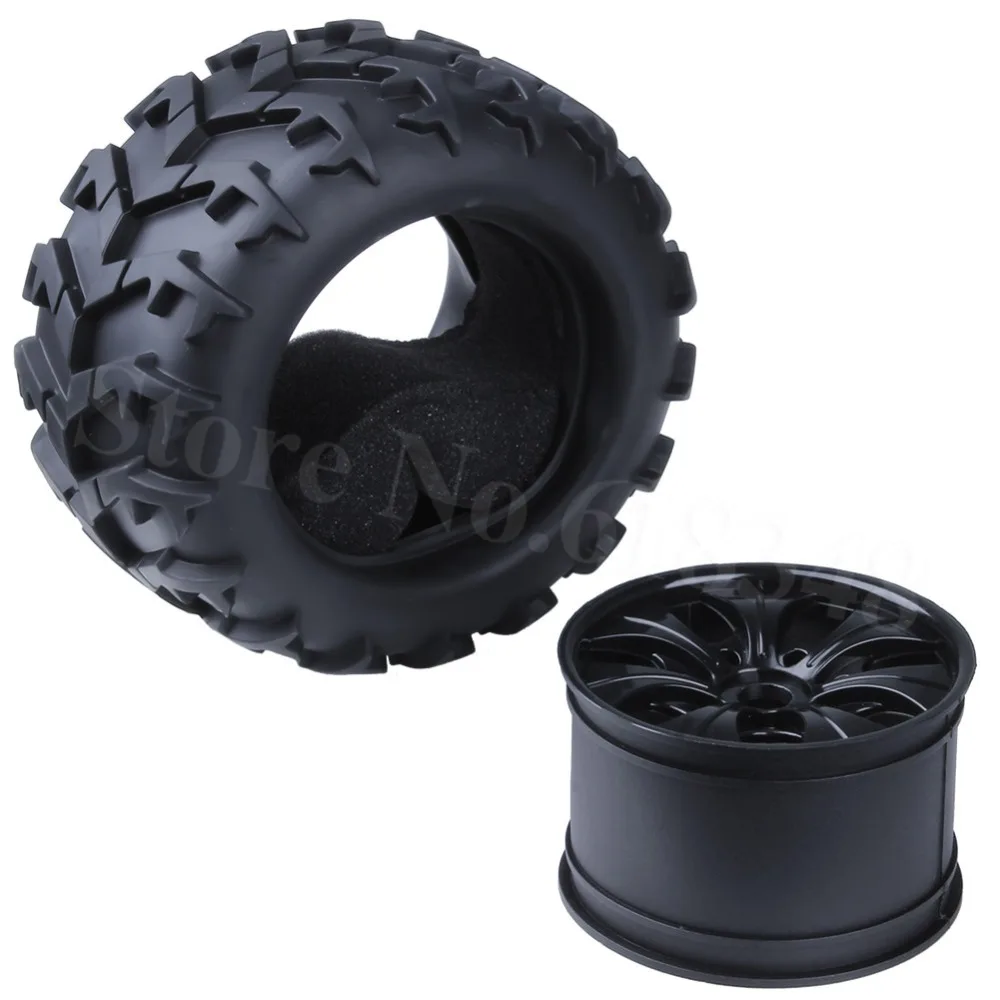 4 шт. резиновые шины 150 мм RC 1/8 Monster Truck Bigfoot и колесные диски 17 Шестигранная втулка
