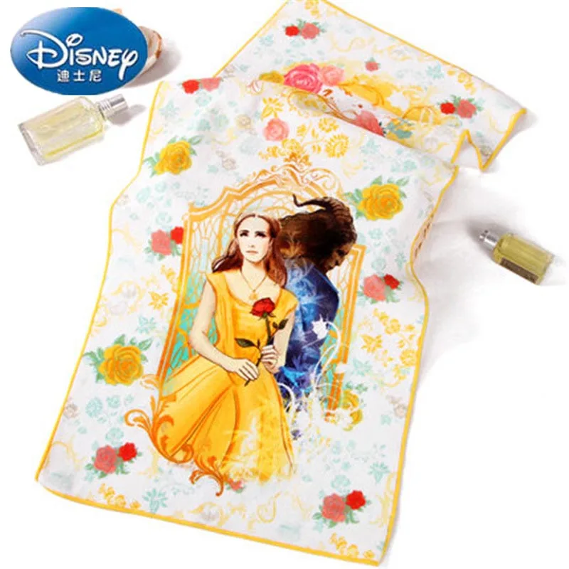 Disney Красавица и Чудовище цифровой полотенце для лица с принтом хлопок большое полотенце детское полотенце мягкое впитывающее полотенце; Прямая поставка
