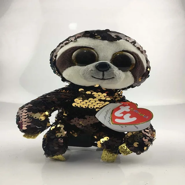 

Ty Beanie Boos 6" 15cm big eyes sequins sloth chihuahua rabbit unicorn plush animal series soft doll toy juguetes brinquedos