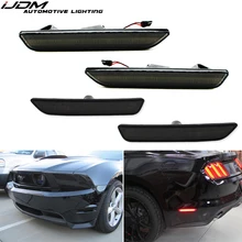 iJDM For Car Mustang LED Amber Red Full Side Marker Lights For 2010 2014 Ford Mustang