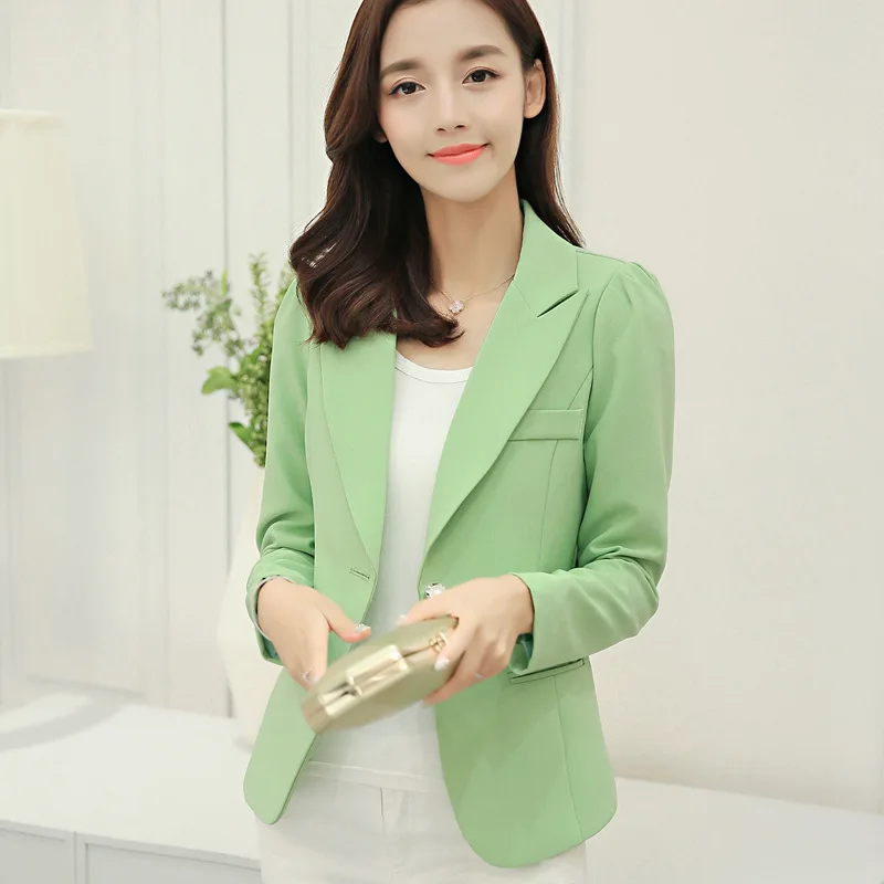 

2023 Spring New Women's One Button Korean Women's Wholesale Ruffled Long-Sleeved Slim Small Suit Jacket