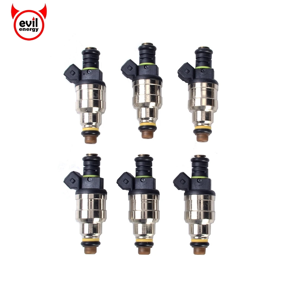 

evil energy 6PCS/LOT 1000cc Fuel Injector Low Impedance Fuel Spray Nozzle 1000cc For Mustang Camaro LT1 LS1 LS6 96lb EV1