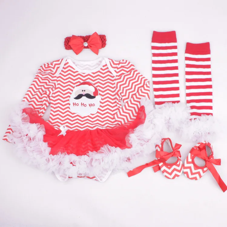 KISBINI/; платье для новорожденных; комбинезон с длинными рукавами; носки; головной убор; 4 шт./компл.; платье для девочек; детская одежда; Рождественский подарок; комбинезон - Цвет: 5