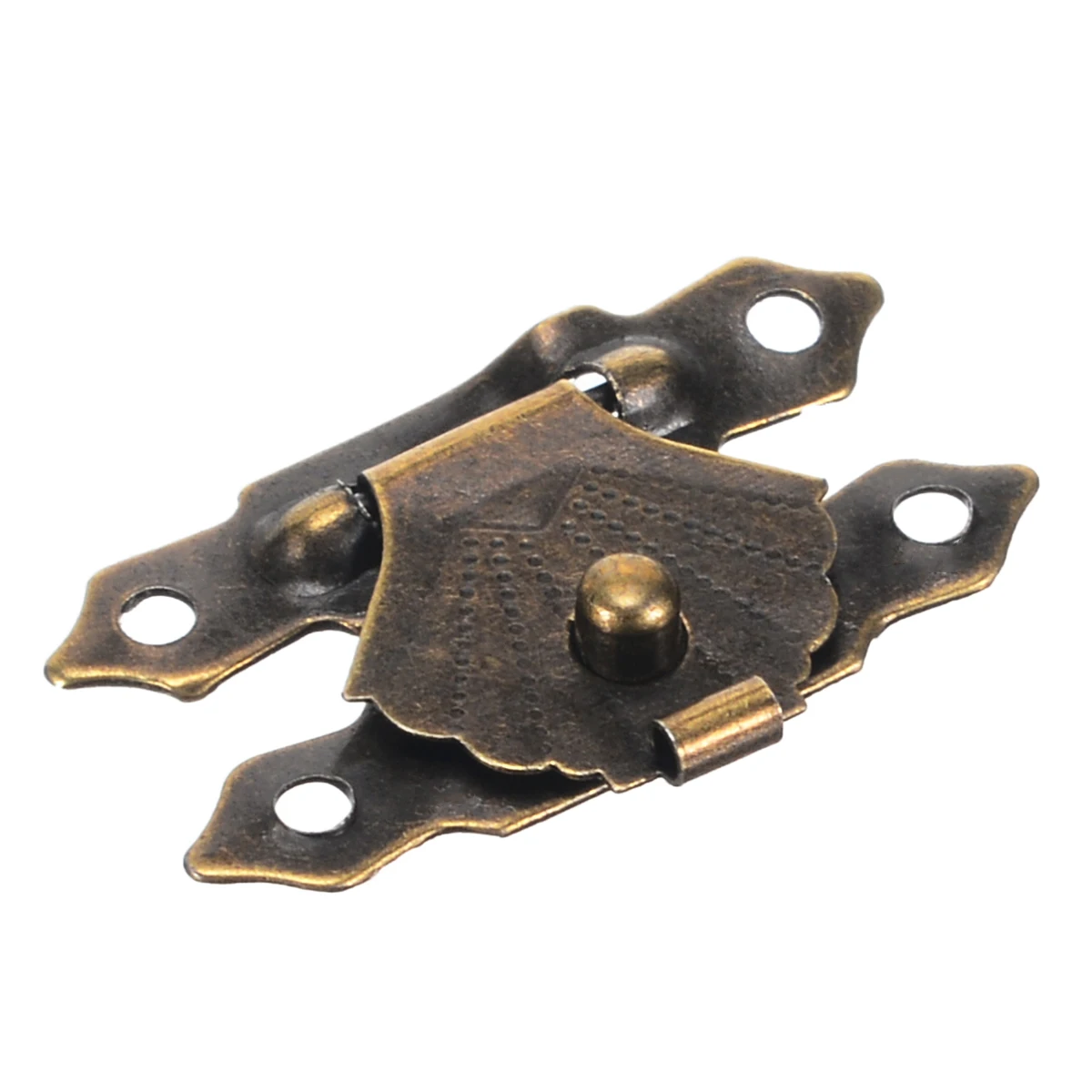12pcs Mini Antique Brass Hasps Wooden Case Gift Box Decorative Hasp Latch With Screw Hook Lock Mayitr