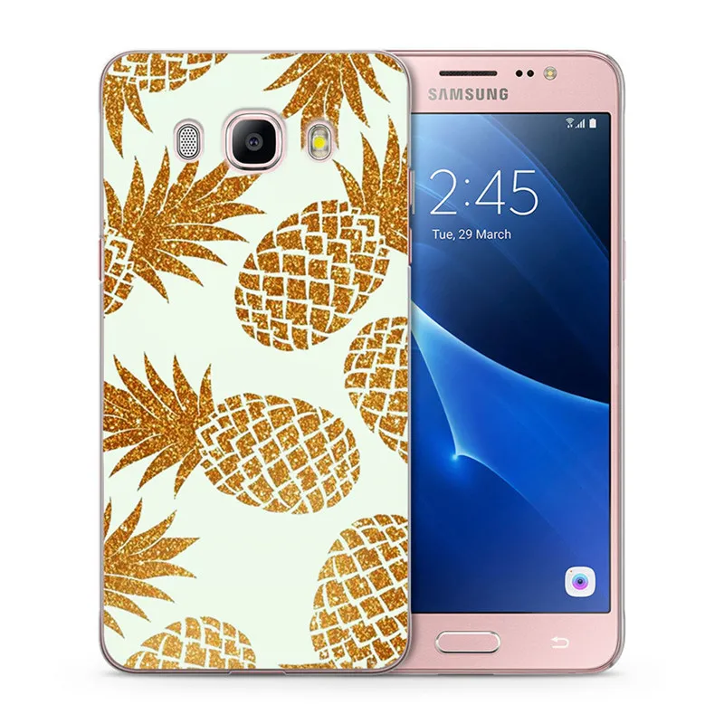 Летние мягкие чехлы для телефонов с фруктовым ананасом чехол Samsung Galaxy A3 A5 S8 S8plus Note