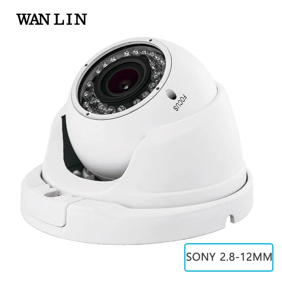 WANLIN 1080P SONY IMX323 2,8-12 мм Ручная варифокальная AHD камера Водонепроницаемый Купол CCTV камера безопасности