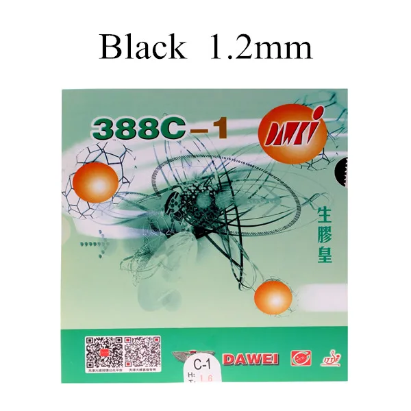 Dawei 388C-1 388c-1 Средний Pips-Out Настольный теннис(PingPong) резиновый с губкой - Цвет: Black 1.2mm