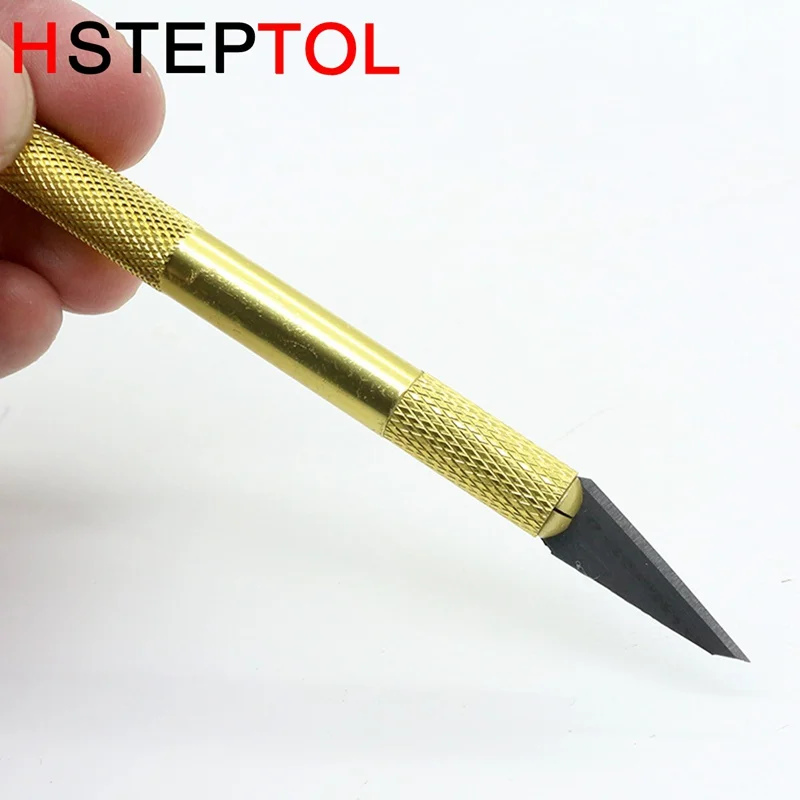 

140mm Golden Wood Carving Tool Model Hobby Craft Sculpture Engraving Knife DIY Cutting Hand Tools PCB Repair Woodworking