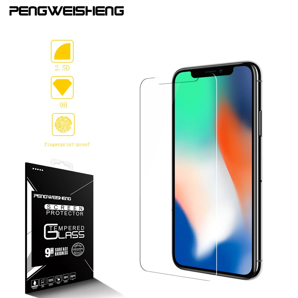 9H Tempered Glass For iPhone XS Max XR X 5c 5s 5se 4 4s Tough Protection Screen Protector Guard Film For iPhone X 10 6s 7 8 plus