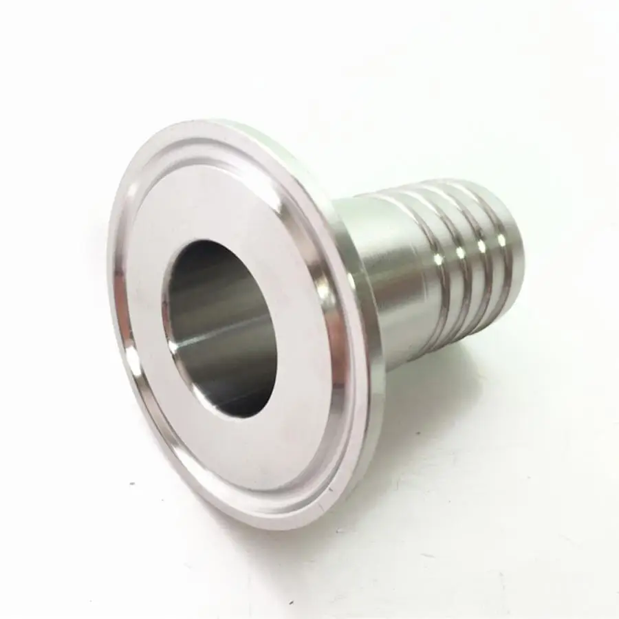 

108mm 4.25" Hose Barb x 4" Tri Clamp SUS 316L Stainless Steel Sanitary Tri-Clover Hosetail Coupler Fitting Home Brew