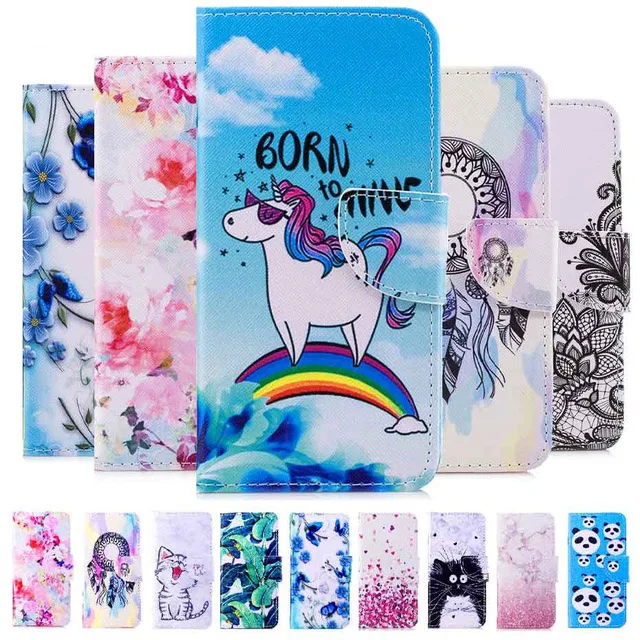 

Flip Leather Case For xiaomi 5X 5 Plus 6X A1 A2 redmi 5A 6 6A Note 4A 4X 5A Case Kawaii Pattern Flip Cover Phone Case