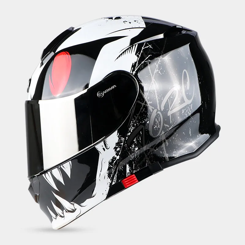 TORC moto rcycle шлем полный шлем флип-ап шлем мото rbike moto rcross capacete cascos para moto ECE гоночный шлем T271 - Цвет: WHITE -  MONSTER