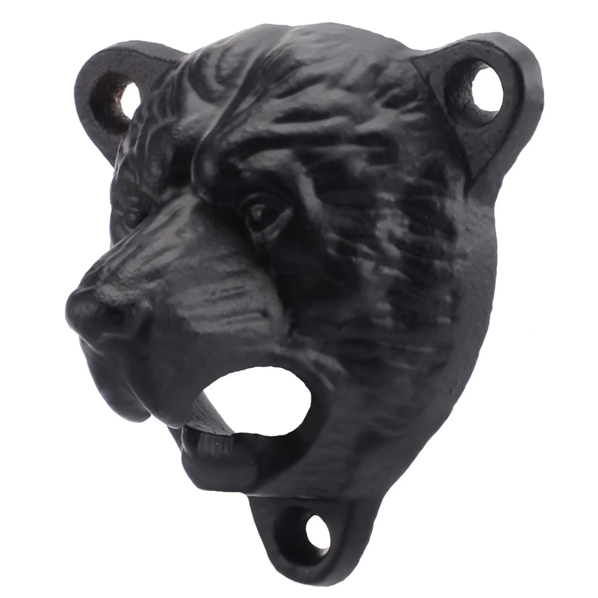 Vintage Beer Bottle Cast Iron Bear Head Opener Wall Mount Kitchen Tool Gift 80*85*55mm