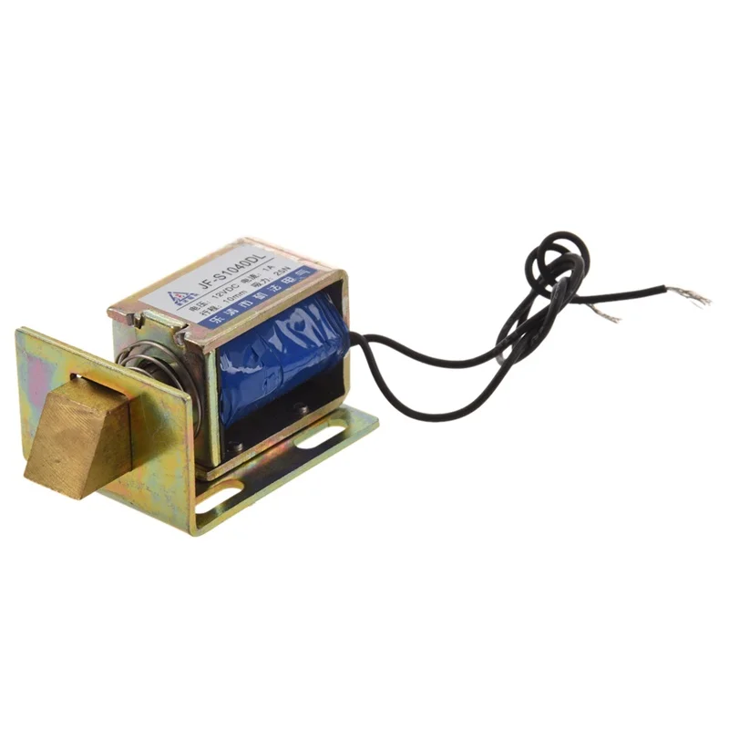 

12 V DC 1 A 10 mm opening force 25 N electric open frame solenoid lock