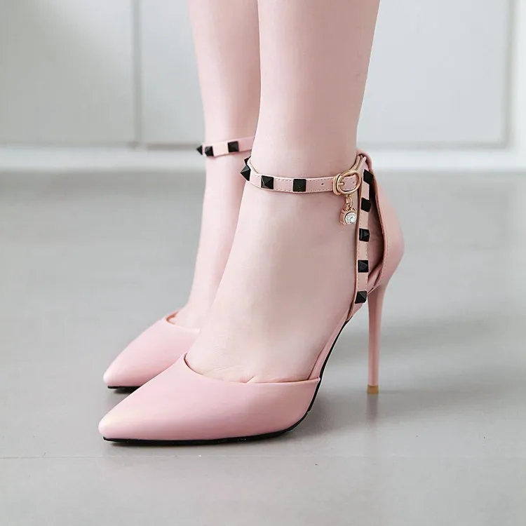 

Big Size high heels sandals women shoes woman summer ladies Slender heels with buckles and high heels are sexy