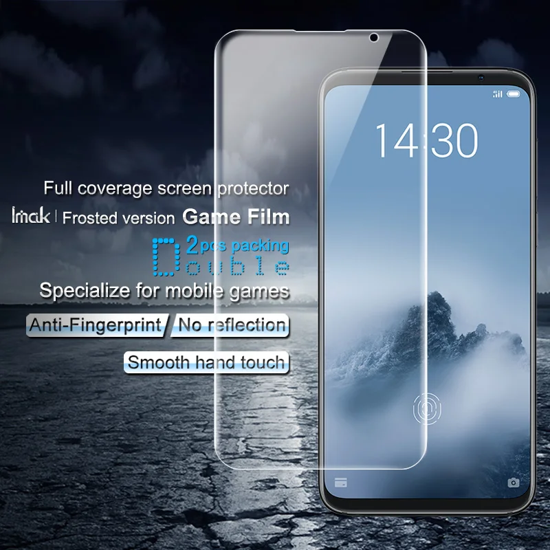 

Imak Anti-fingerprint Frosted Hydrogel Film for Meizu 16th screen protector Full Cover 2pcs/Package Matte Front Cover 16th Plus