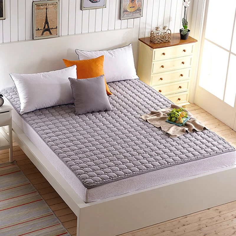 

Bed protection pad twin single full queen king mattressTatami Foldable Student single dormitory Mattress Toppers Bedspreads #s