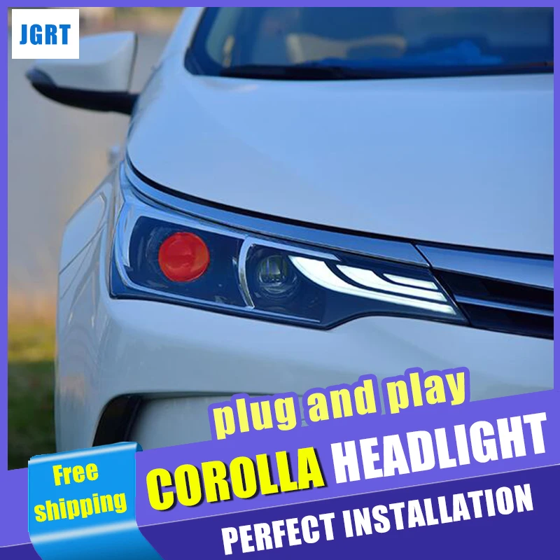 

Devil Eye Car Styling For Toyota Corolla Headlights 2017 2018 Dynamic Turn Signal LED Head Lamps DRL Hid Bi Xenon lights